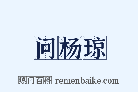 问杨琼是什么意思的图片